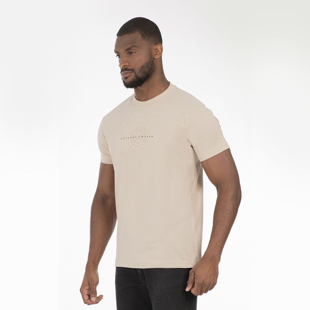 GANGSTER - Polera Mc Textura Church Beige Gangster