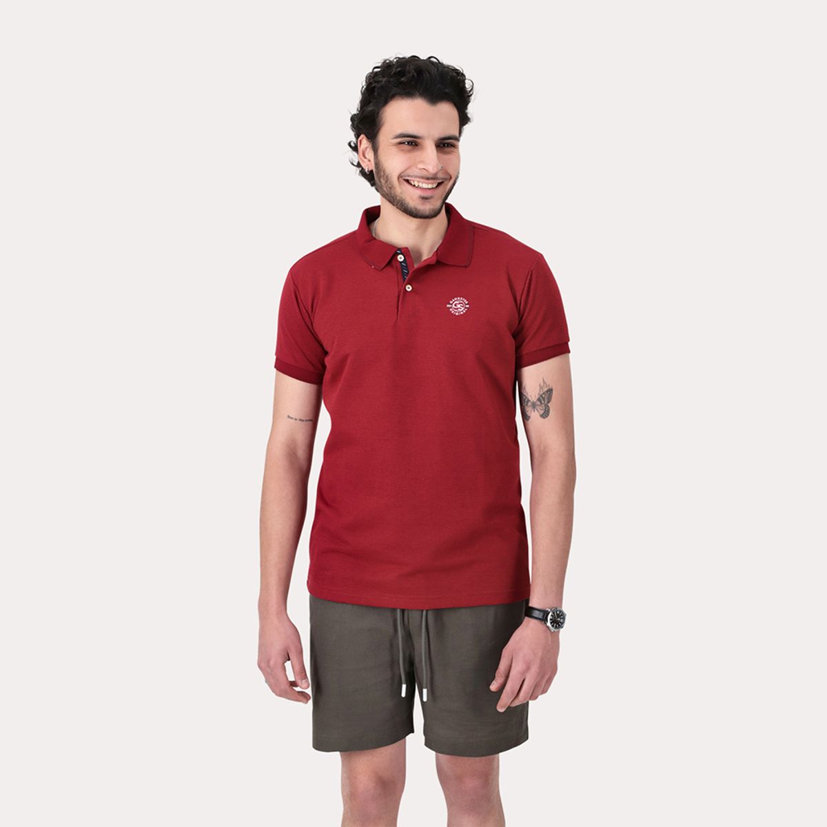 GANGSTER - Polera Polo  Expo Rojo Gangster