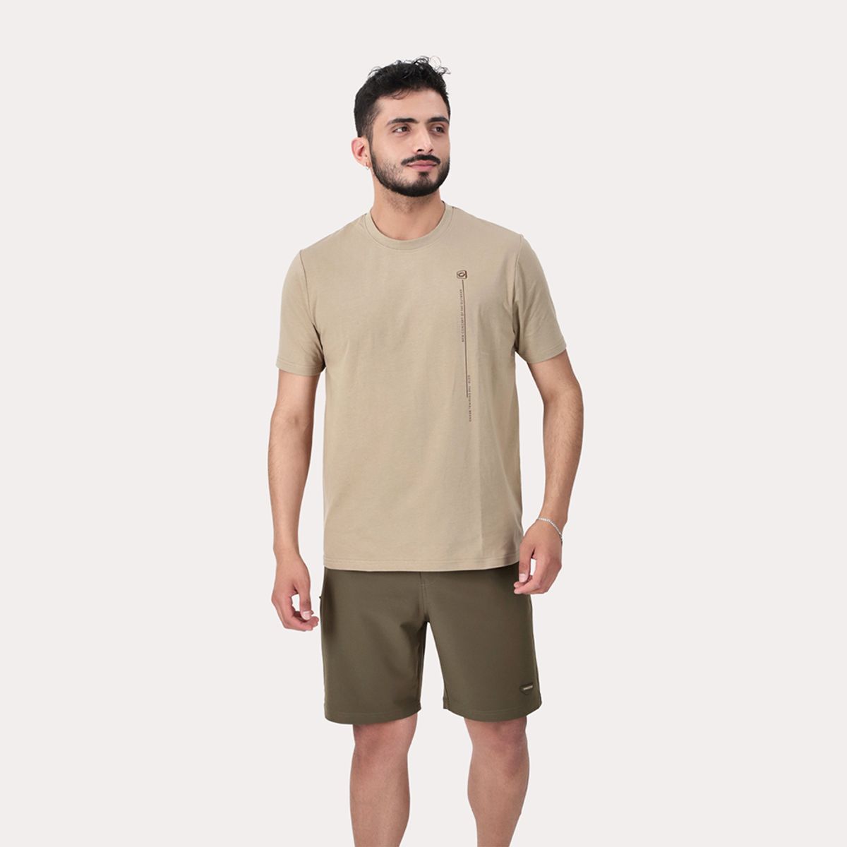 GANGSTER - Polera Mc Basica Rocke Beige Gangster