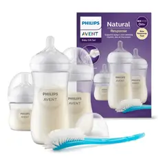 AVENT - Set De 3 Mamaderas 125ml-260ml- 330ml Con Cepillo