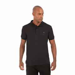 GANGSTER - Polera Polo Poliamida Columbia Negro