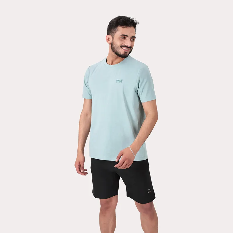 GANGSTER - Polera Mc Basica Queens Celeste Gangster