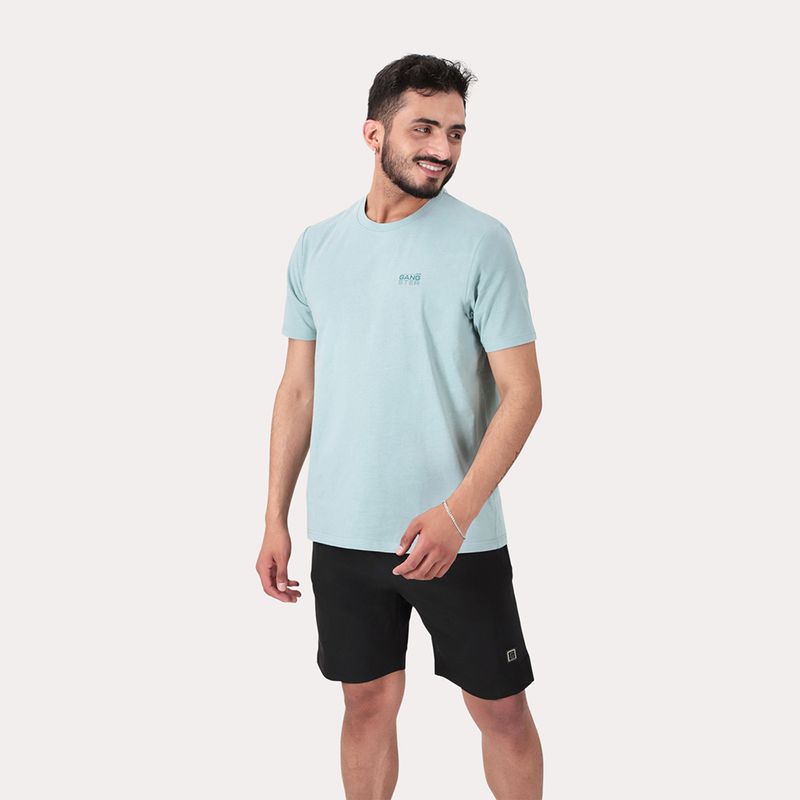 GANGSTER - Polera Mc Basica Queens Celeste Gangster