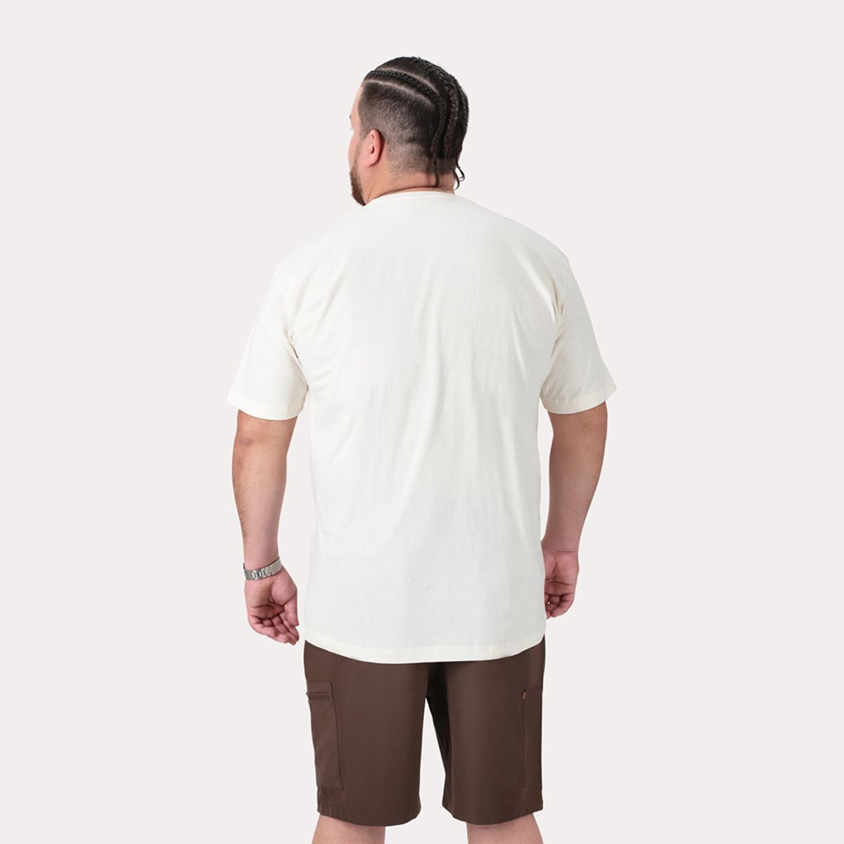 GANGSTER - Plus Polera MC Basica Vine Blanco Gangster