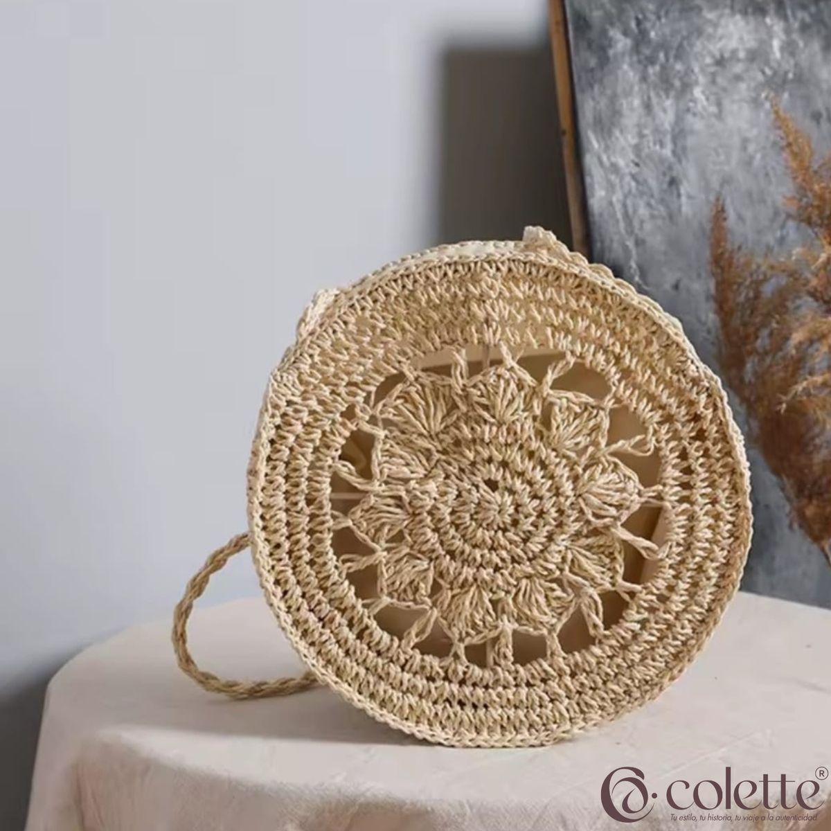 COLETTE - Bolso Veraniego Estructurado Fibras Naturales