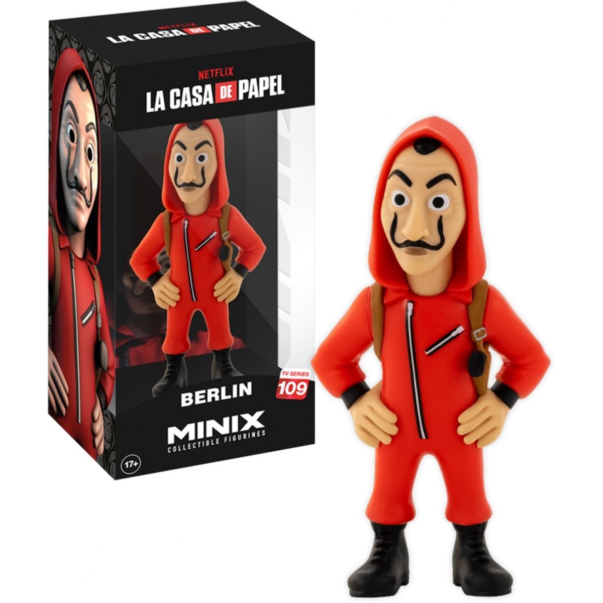 GENERICO - MINIX 13845 FIGURINE 12CM MONEY HEIST BERLIN W  MASK