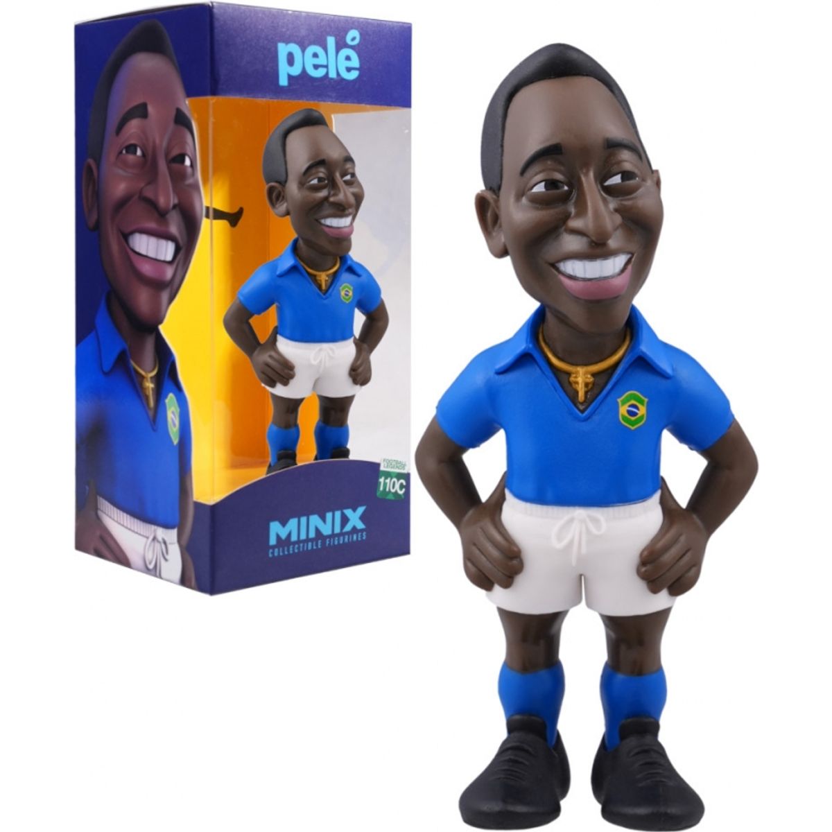 GENERICO - MINIX 18086 FIGURINE 12CM PELE BRAZIL 2ND KIT