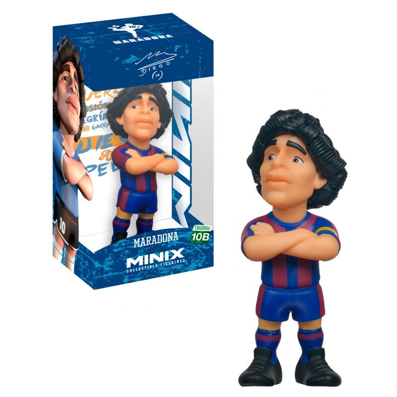 GENERICO - MINIX 13173 FIGURINE 12CM MARADONA BLUE AND RED