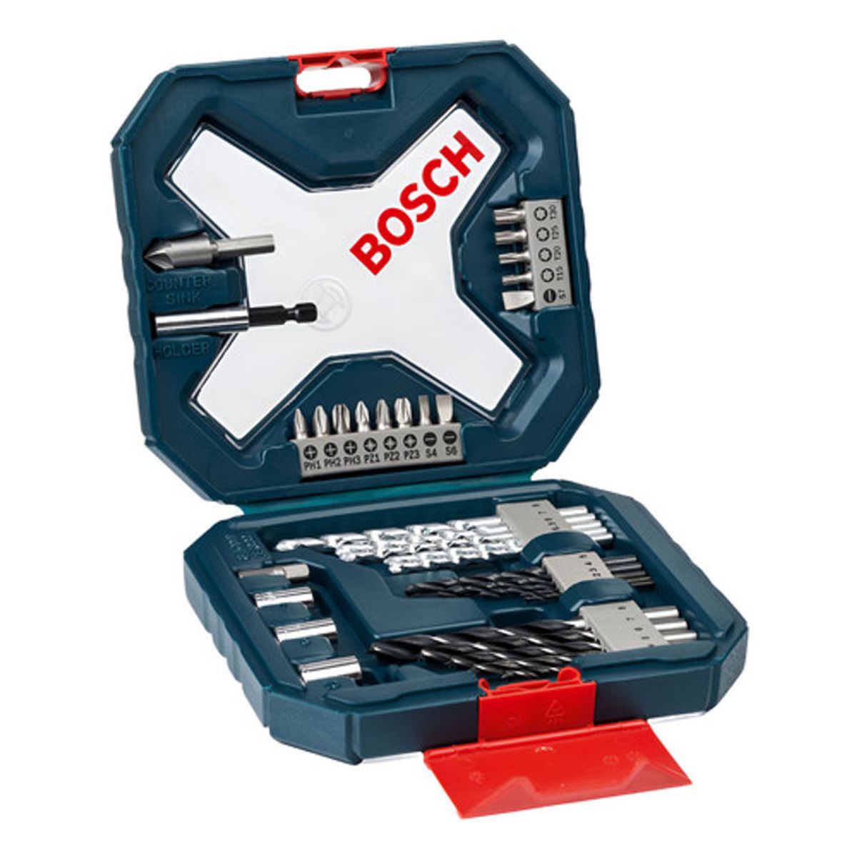 GENERICO - Maletin X-line Bosch 34 Unidades Brocas Y Puntas