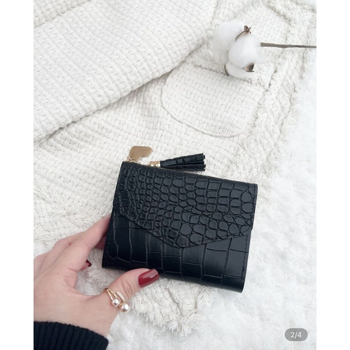 GENERICO - Billetera Eco-cuero Negra