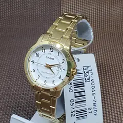 CASIO - RELOJ LTPV004G-7B MUJER ANALOGO METAL DORADO