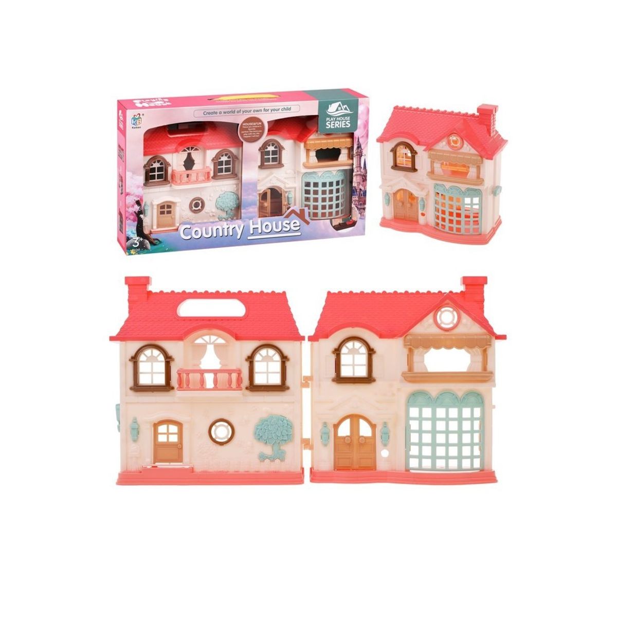 GENERICO - Juguete Casa De Muñecas Villa Country Para Niñas