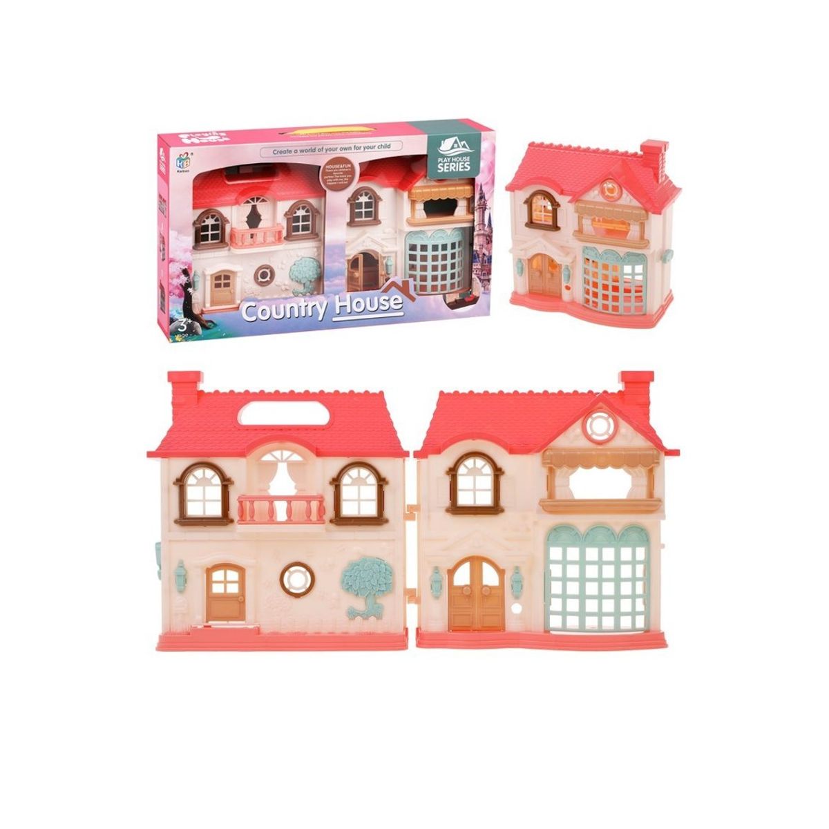 GENERICO - Juguete Casa De Muñecas Villa Country Para Niñas