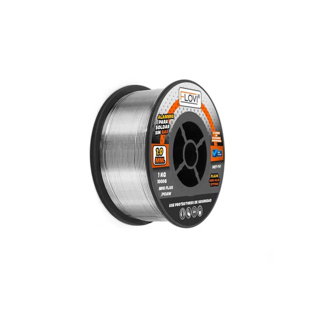 Alambre MIG flux core 1 mm 1 kilo para soldar sin gas, marca GENERICO - Foto Principal