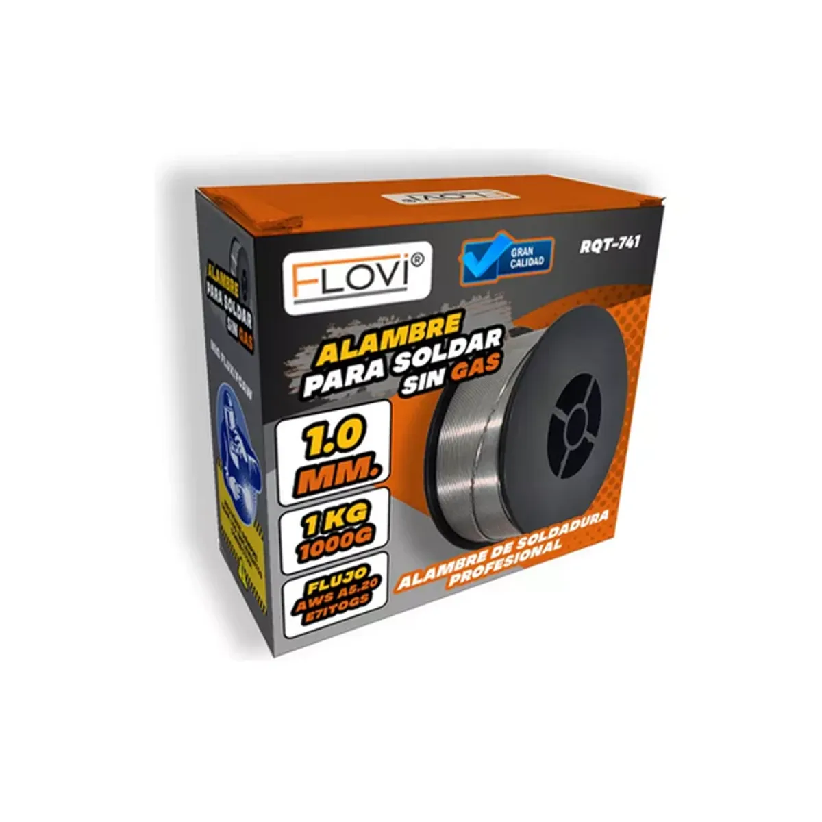 Alambre MIG flux core 1 mm 1 kilo para soldar sin gas, marca GENERICO - Foto 2