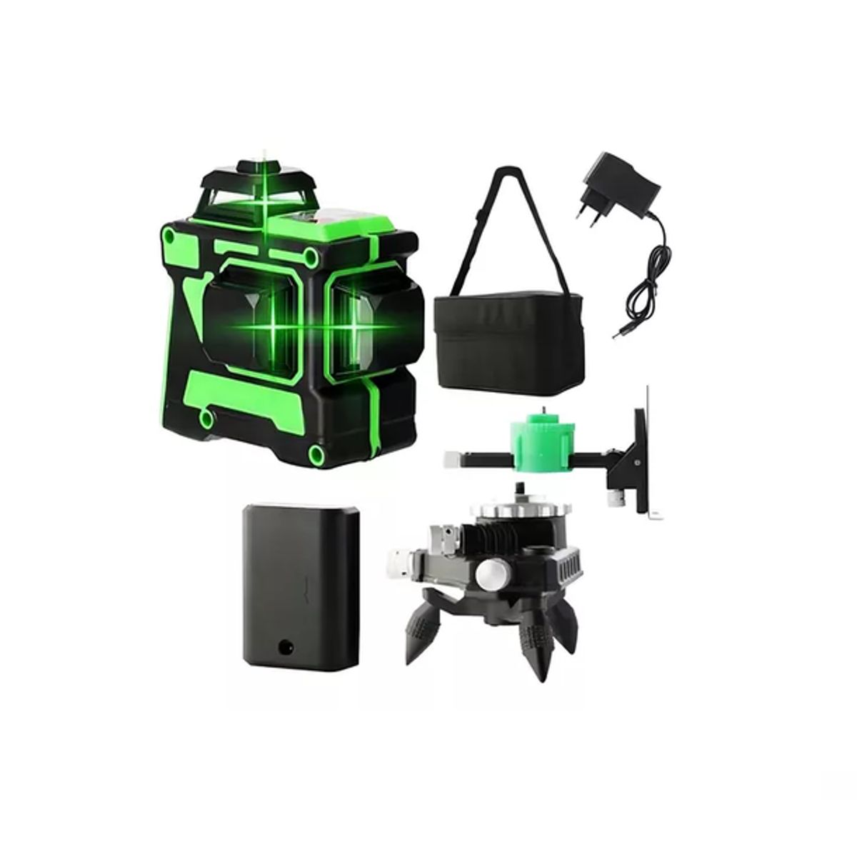 GENERICO - Nivel láser genérica 3D 12 30m verde