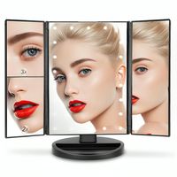 Espejo Para Maquillaje Aumentos 2x 3x Luz Led