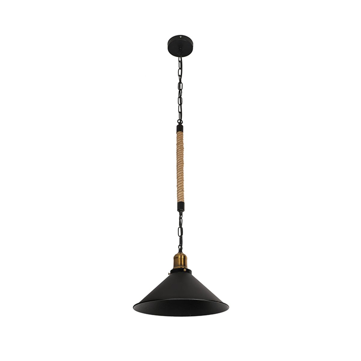 WANT - LAMPARA COLGANTE CAÑAMO PORTA E27 DISEÑO VINTAGE