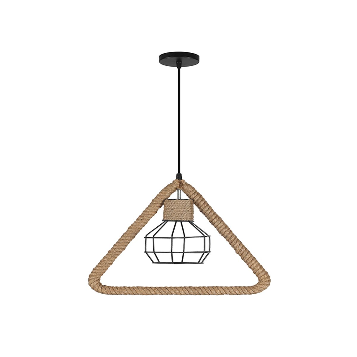WANT - LAMPARA COLGANTE ESTILO RUSTICO PORTA E27