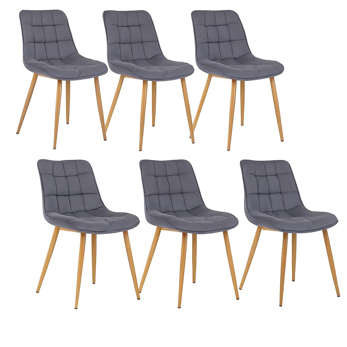 CORI CORI - Pack 6 Sillas Capitonne Top Wood