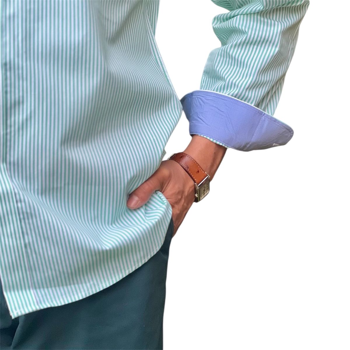 CORRALERO SASTRERIA - Camisa Casual Rayada Slim Fit- Modern Design