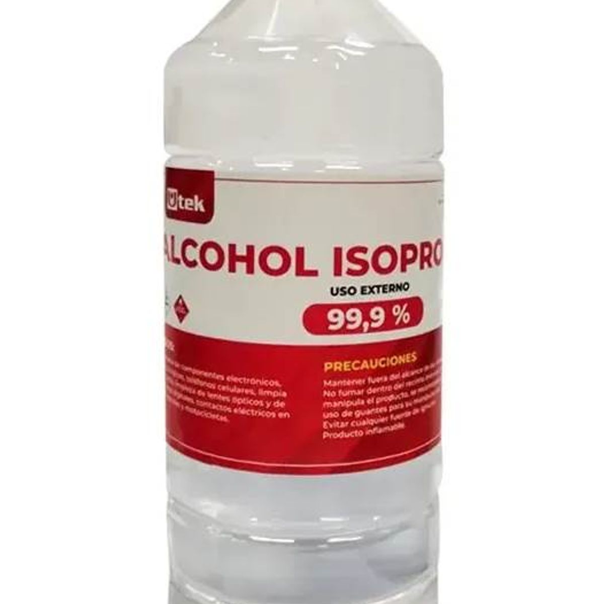 UTEK - Alcohol Isopropílico 99.9% Pureza 1 Litro Utek 1000cc