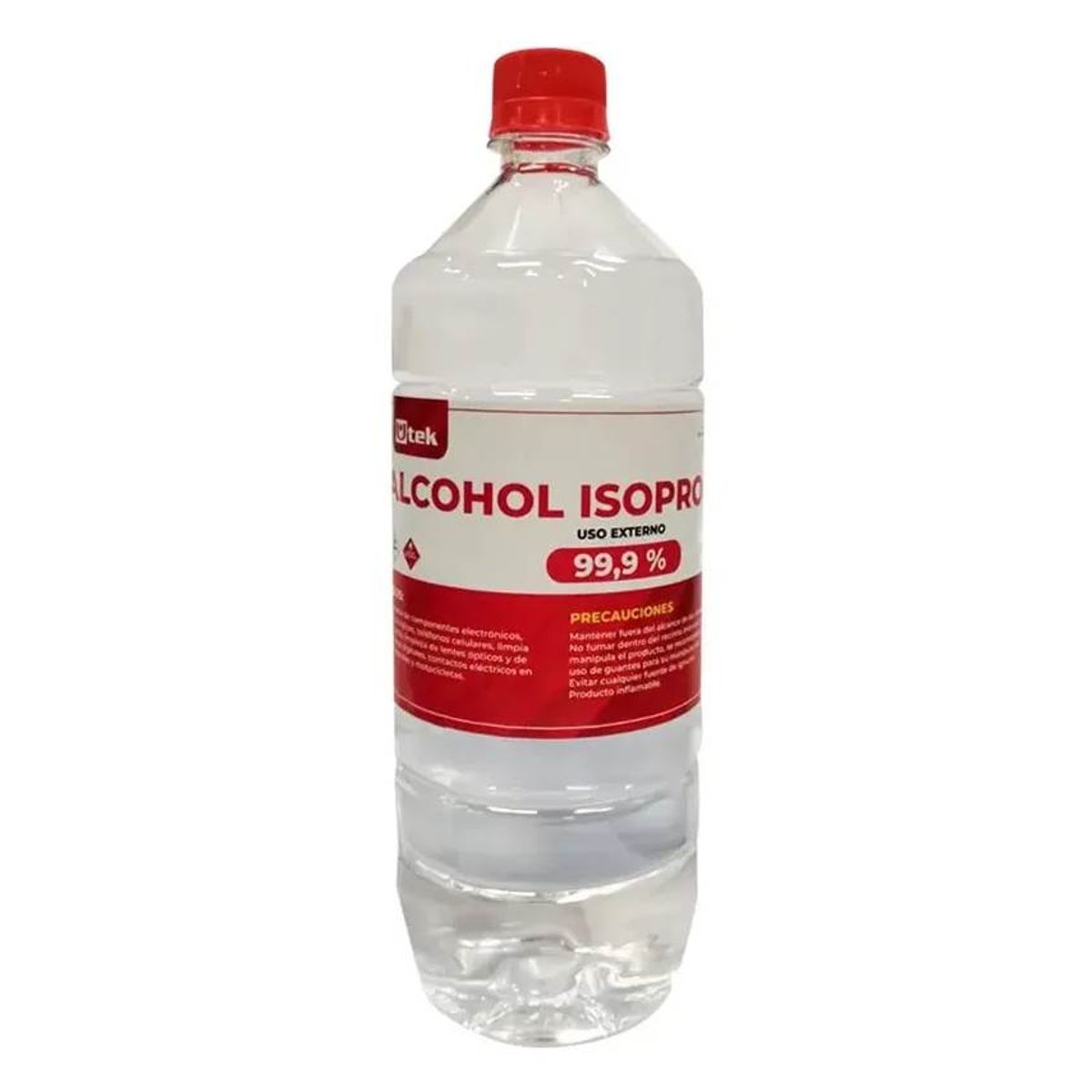 UTEK - Alcohol Isopropílico 99.9% Pureza 1 Litro Utek 1000cc