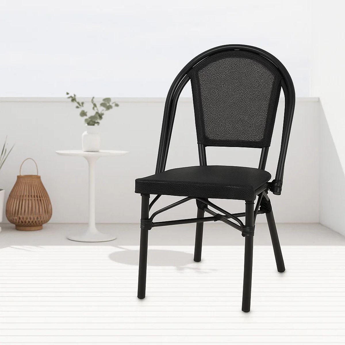KLIK - Silla Bistro Parisina Textileno - Negro