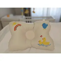 HAOKIDS - Almohada cojín bebé recién nacida 100% algodón relleno antialérgico