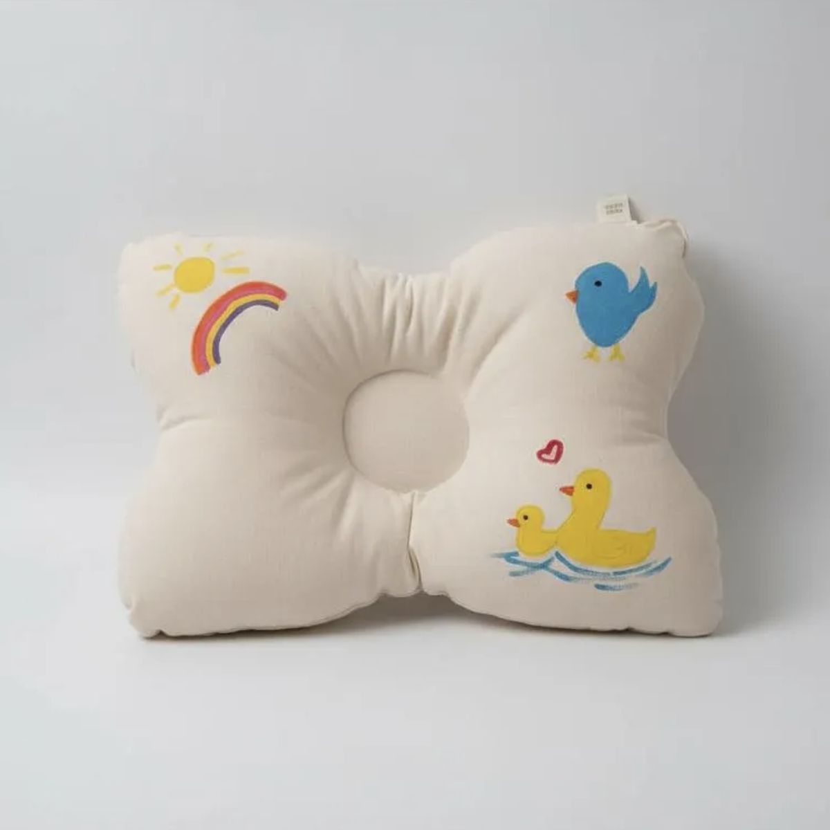 HAOKIDS - Almohada cojín bebé recién nacida 100% algodón relleno antialérgico