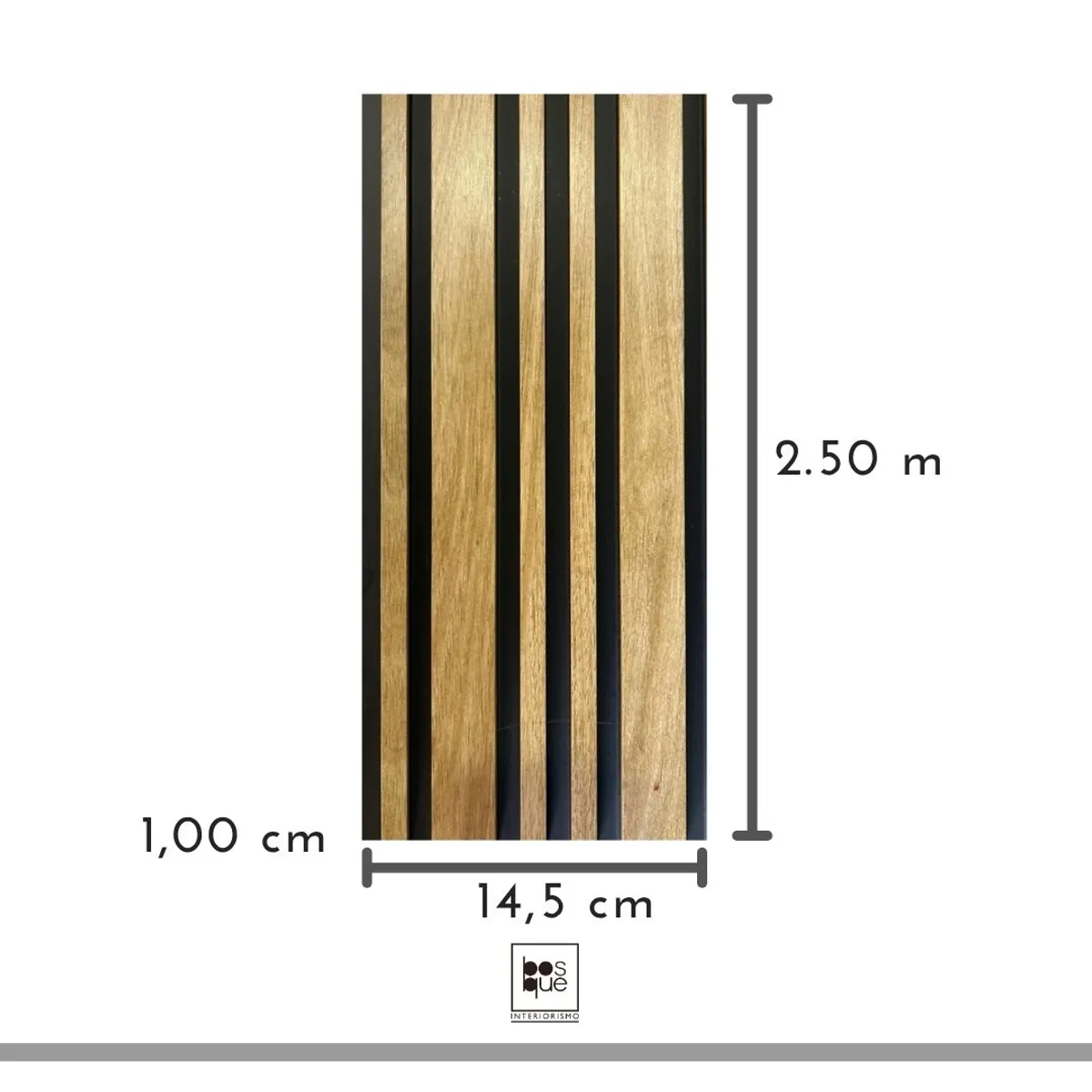 GENERICO - Panel pvc tipo madera color roble