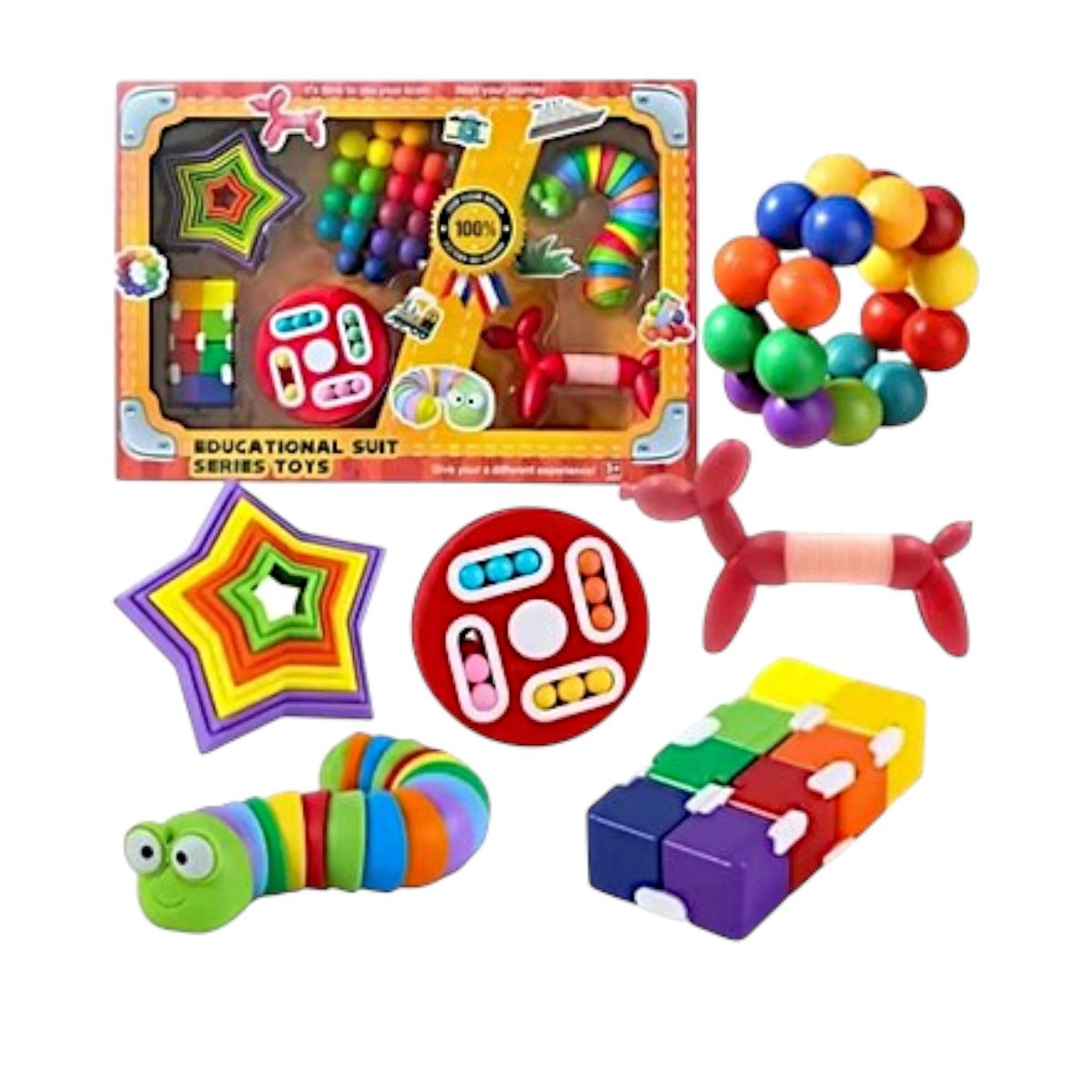 GENERICO - Kit Sensorial Para Niños Autismo - Tdah PARA NIÑOS y adultos