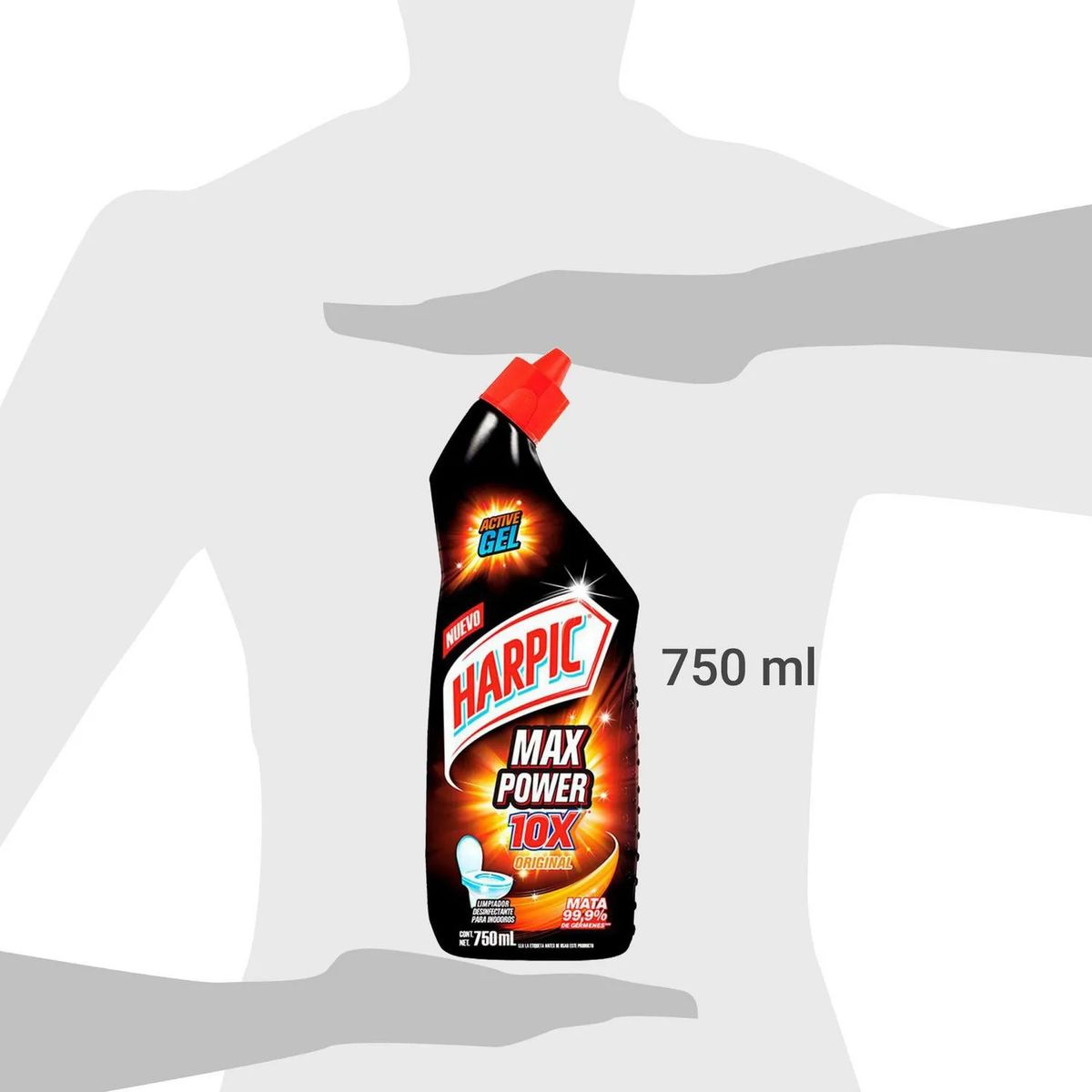 HARPIC - limpiador gel WC Harpic Max Power 750 ml
