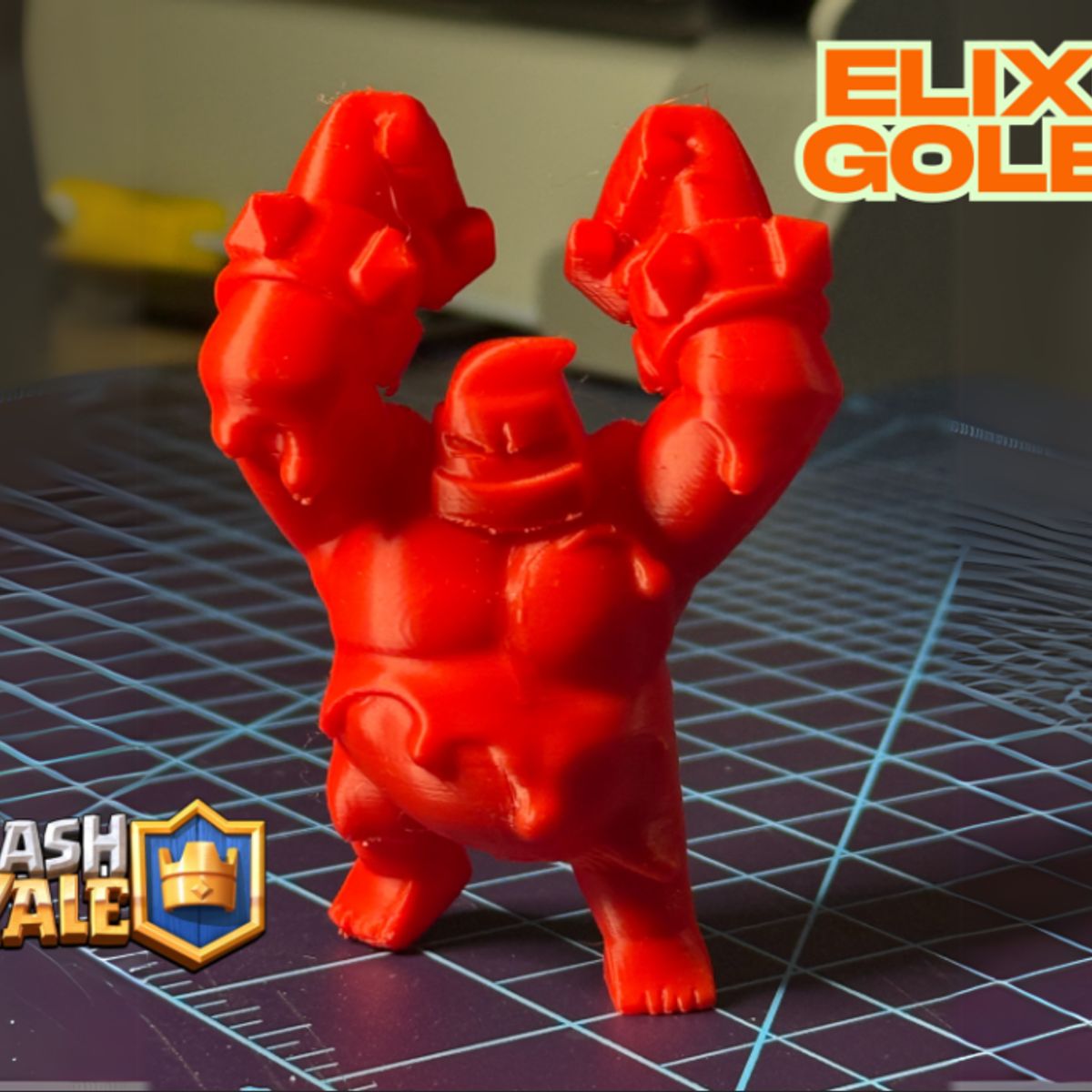 GENERICO - Figura Decorativa Gólem de Élixir Clash Royale