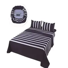 GENERICO - JUEGO DE SABANAS CASA SOL KING AZUL OSCURO