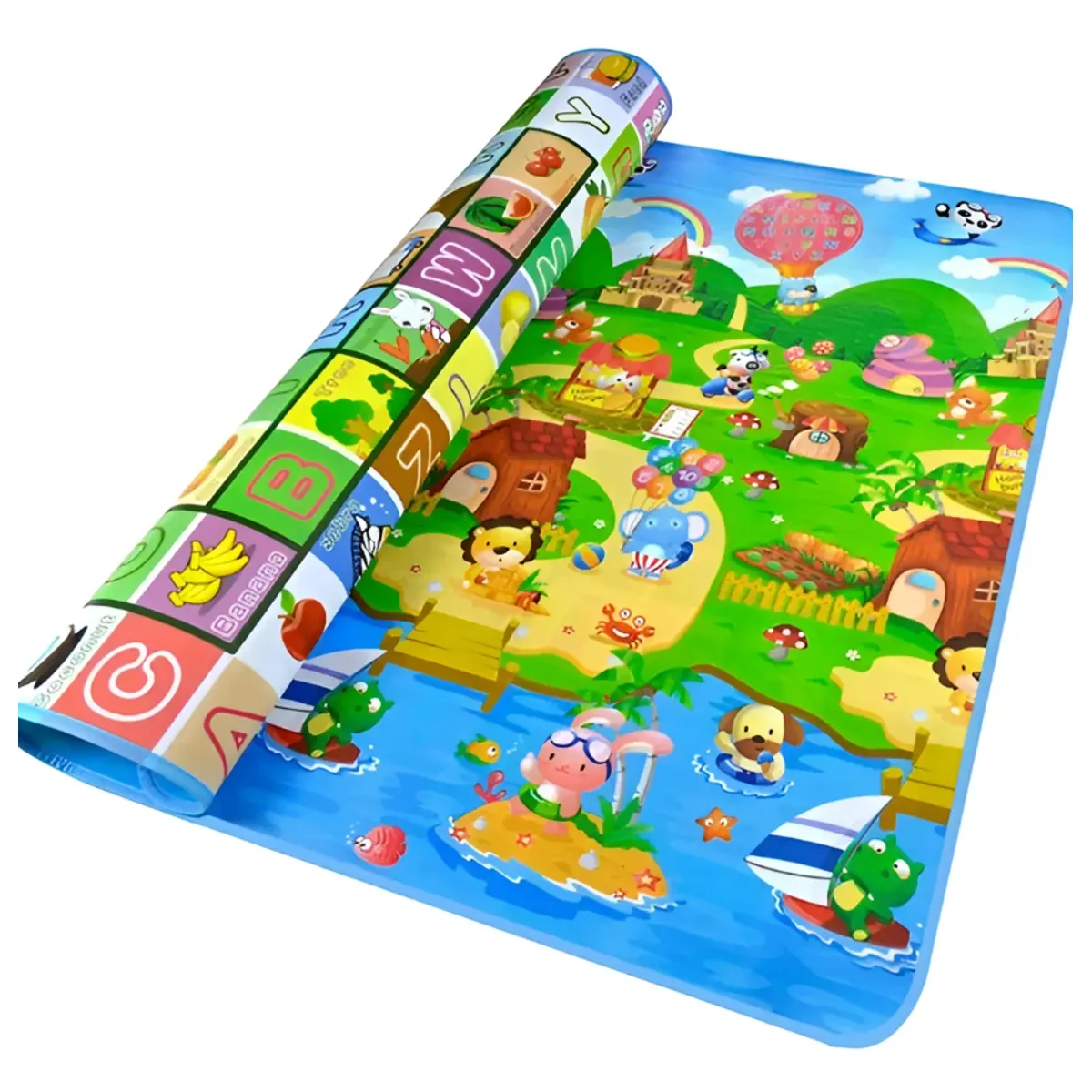 GENERICO - Alfombra Antigolpes Para Niños Bebes Plegable 180x150cm