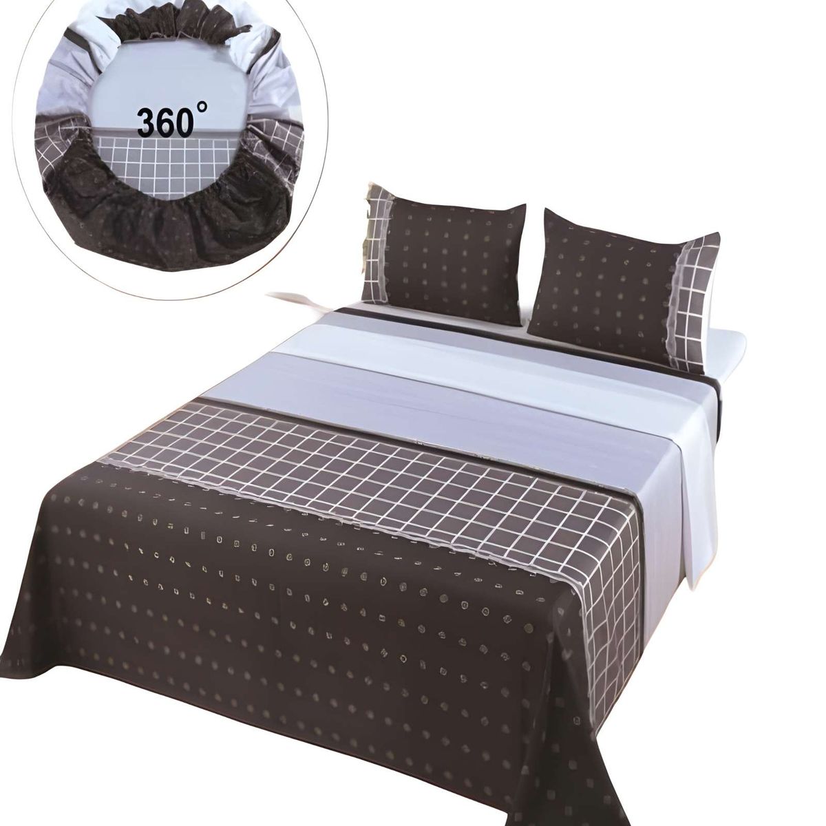 GENERICO - SABANAS CASA SOL KING GRIS