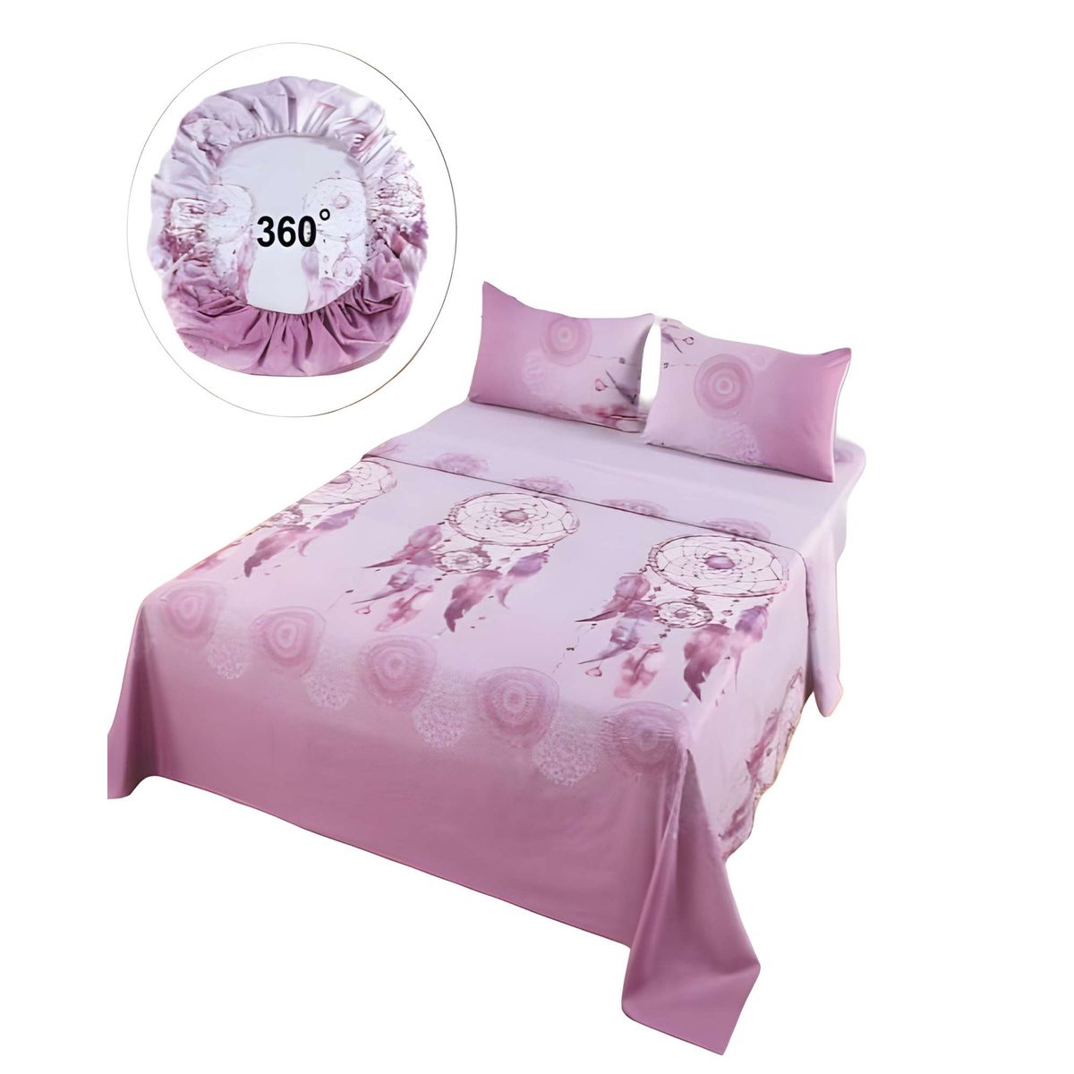 GENERICO - SABANAS CASA SOL KING ROSA