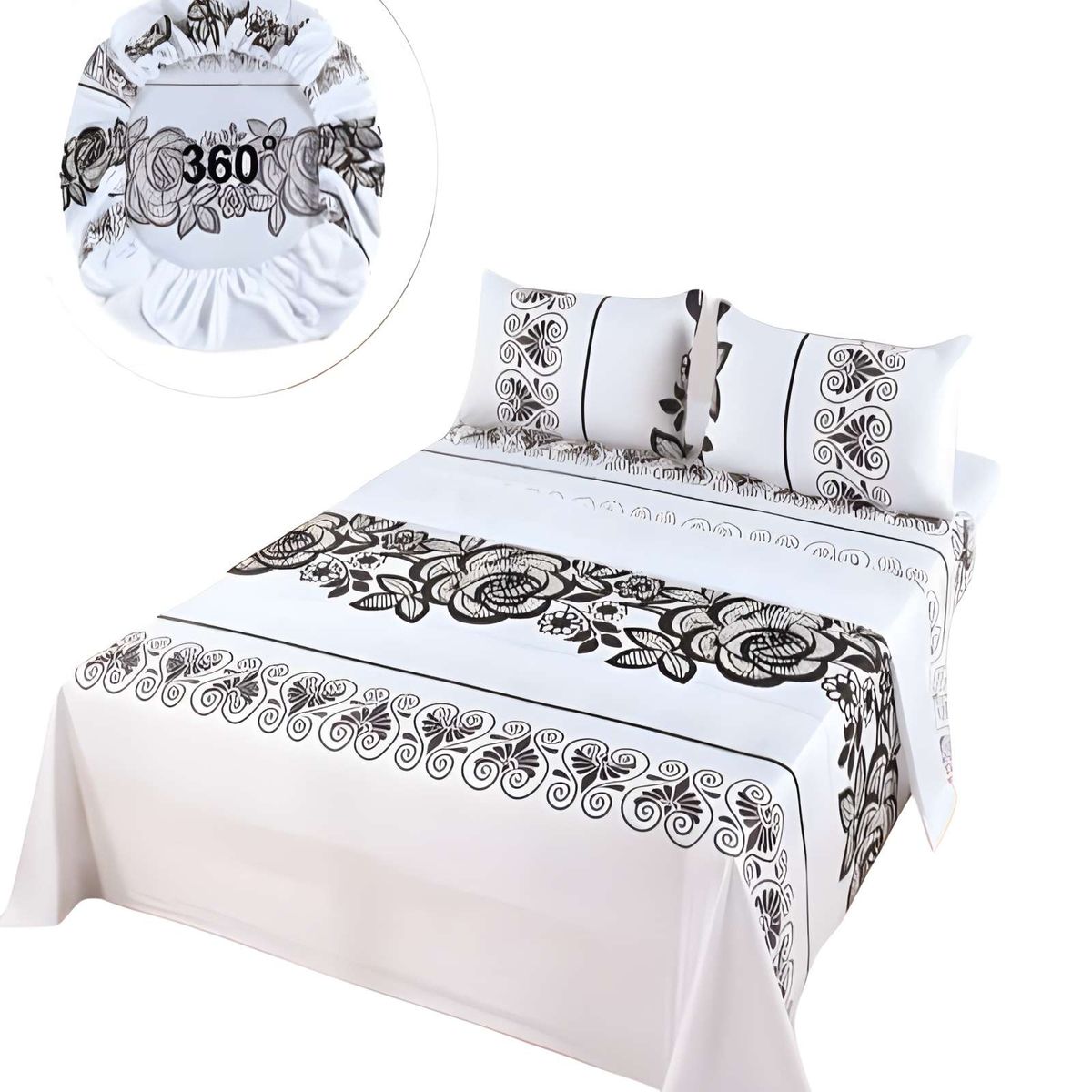 GENERICO - SABANAS CASA SOL KING BLANCO