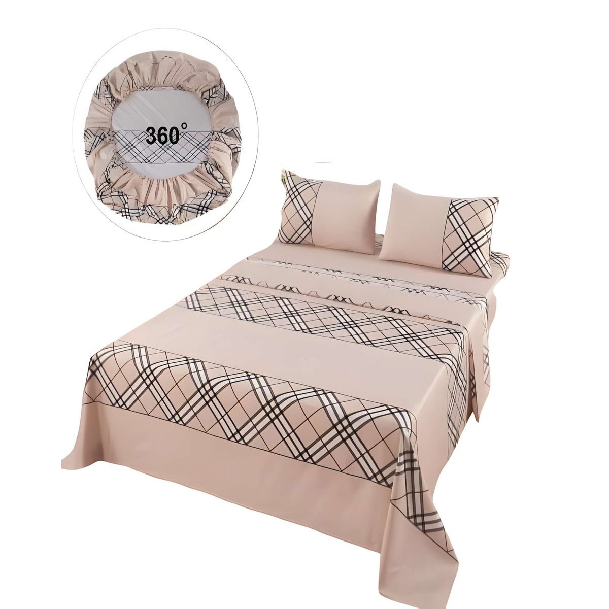 GENERICO - SABANAS CASA SOL SUPER KING CAFÉ