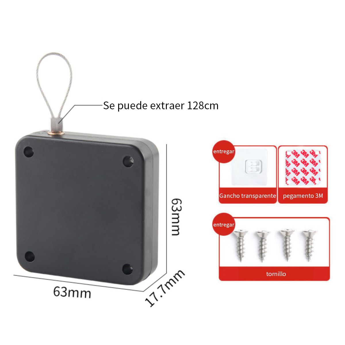 ATURE - Cierrapuertas Automático De Rebote No-punch 2pcs