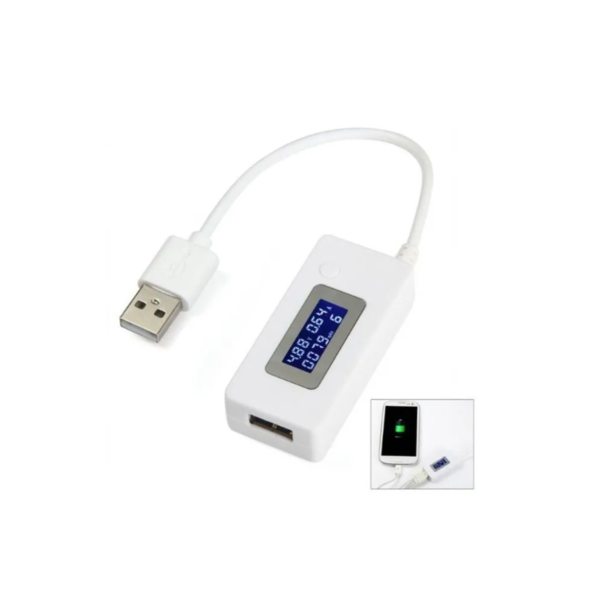 GENERICO - Medidor Voltaje Amperes Potencia Carga Descarga Usb