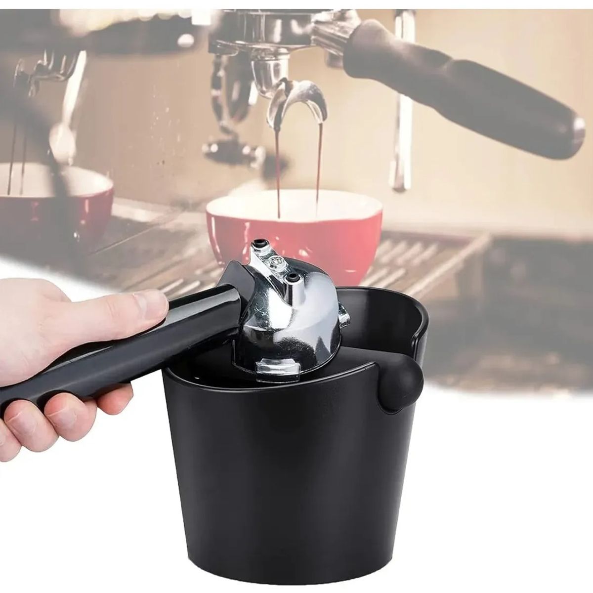 GENERICO - Knock Box Borra De Cafe Accesorio Cafetera Negro