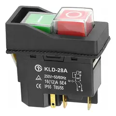 GENERICO - Electromagnético Herramientas 220v 15a Interruptor Pulsador