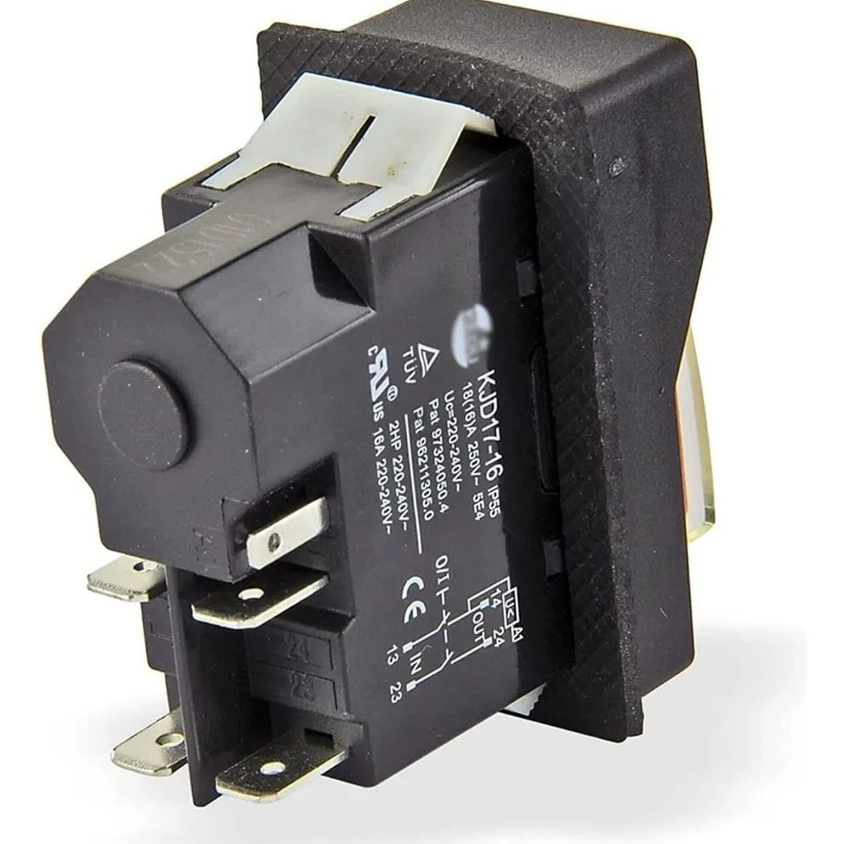 GENERICO - Electromagnético Herramientas 220v 15a Interruptor Pulsador