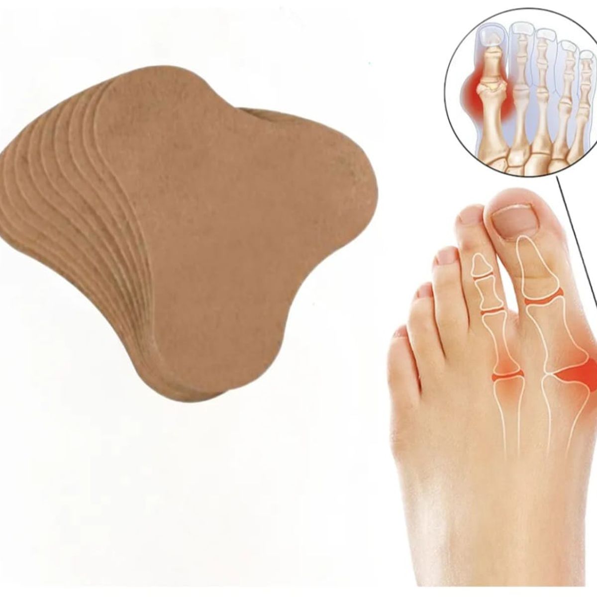 GENERICO - Parches Adhesivos para Alivio del Dolor de Juanetes