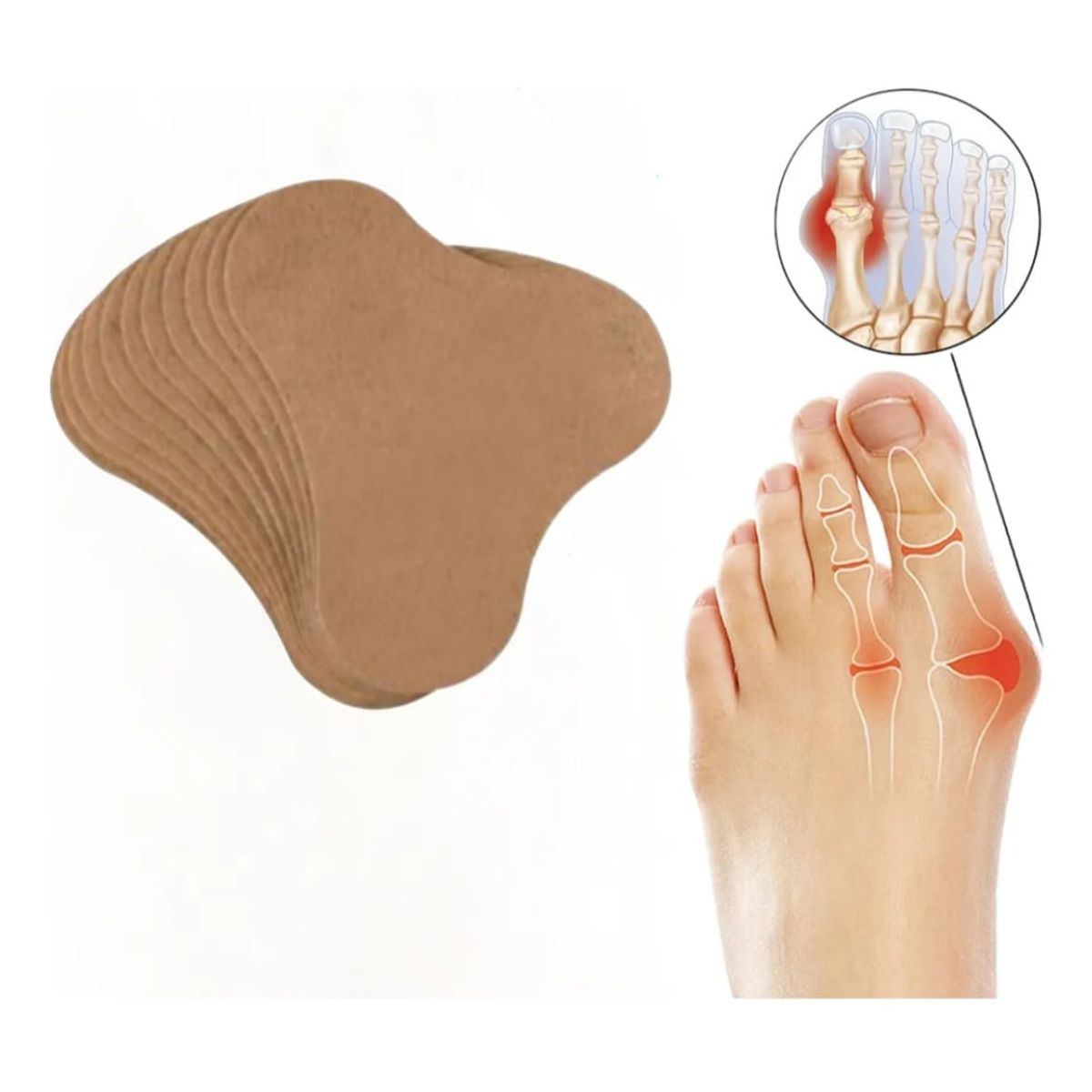 GENERICO - Parches Adhesivos para Alivio del Dolor de Juanetes