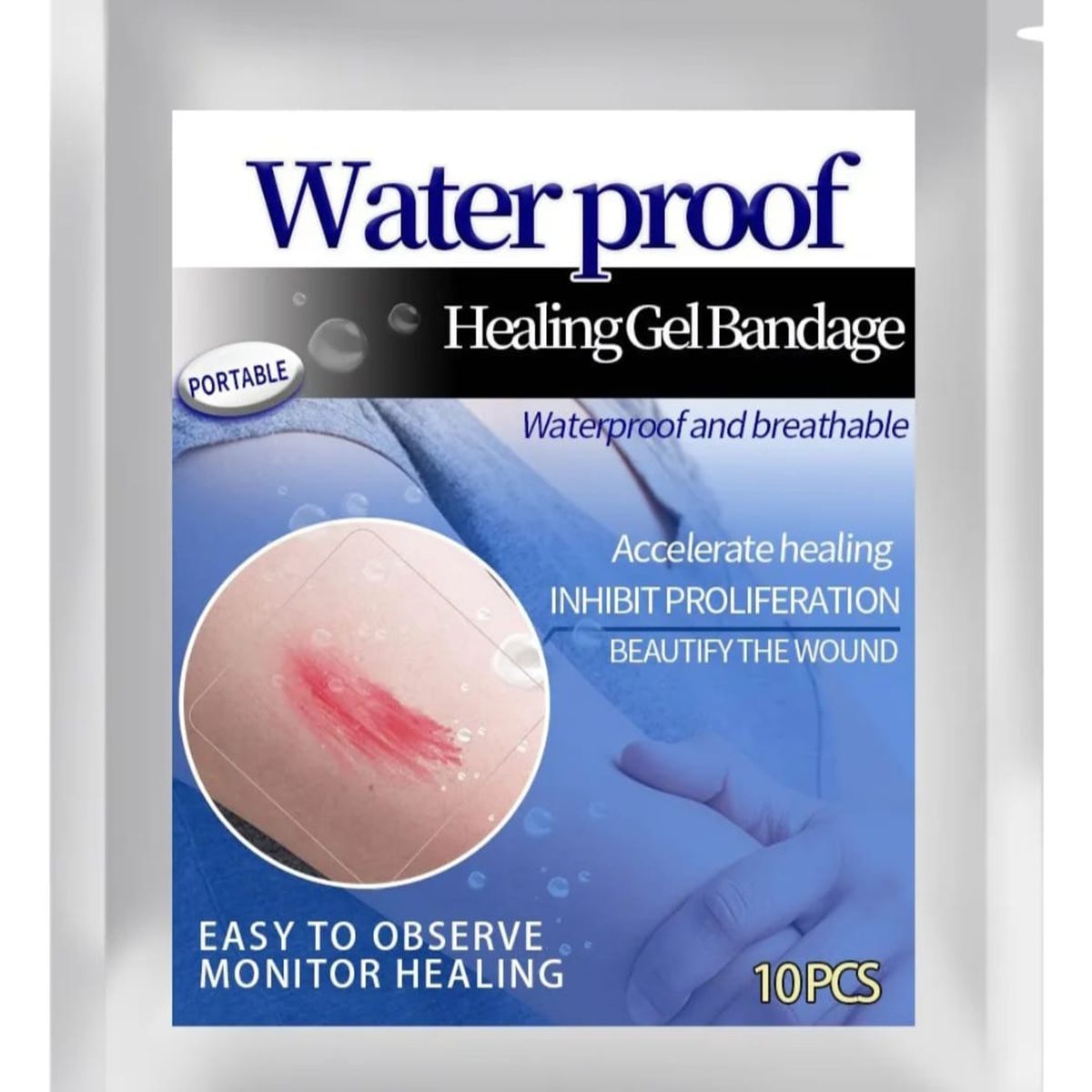 GENERICO - Apósitos de Gel Curativo Impermeables Transpirables