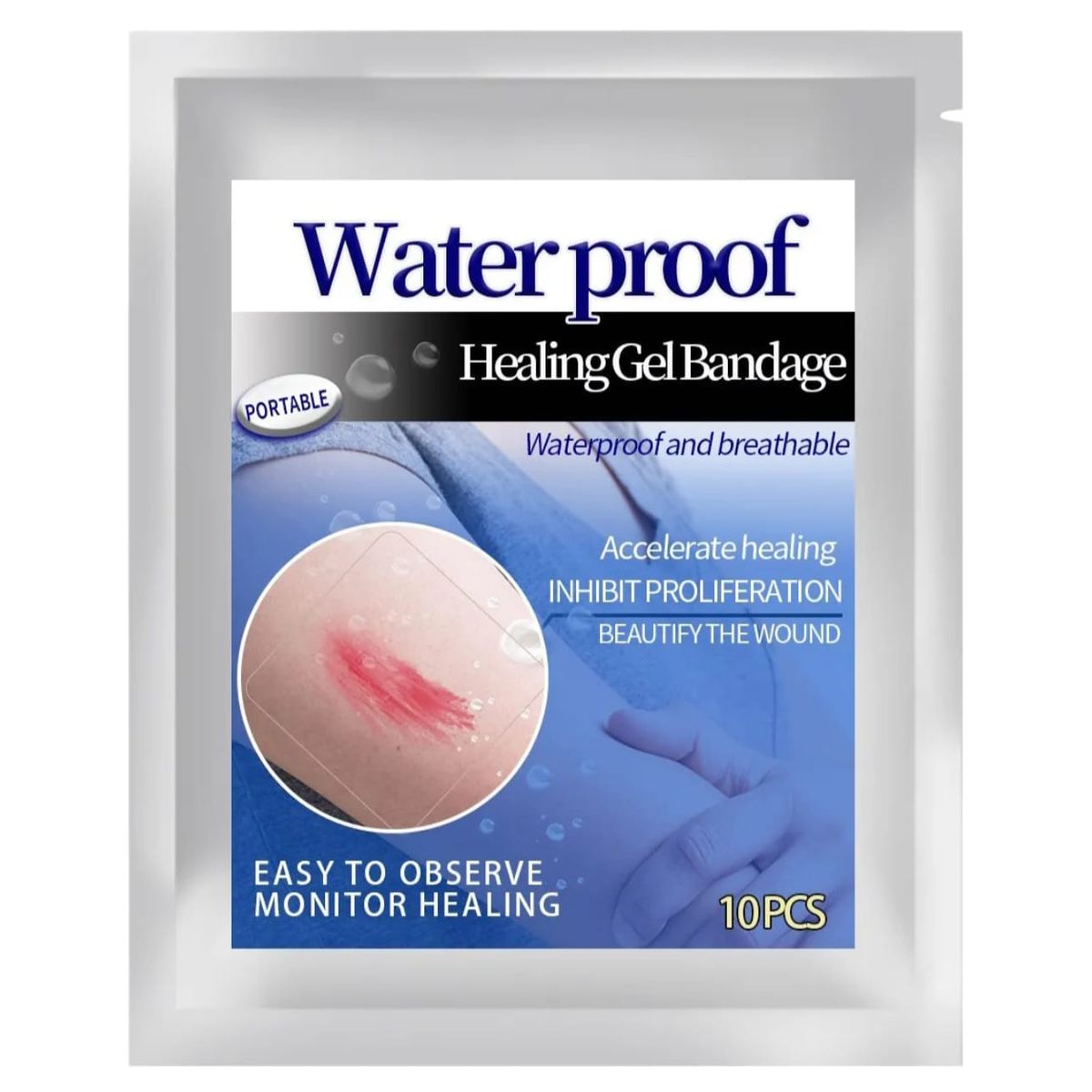 GENERICO - Apósitos de Gel Curativo Impermeables Transpirables