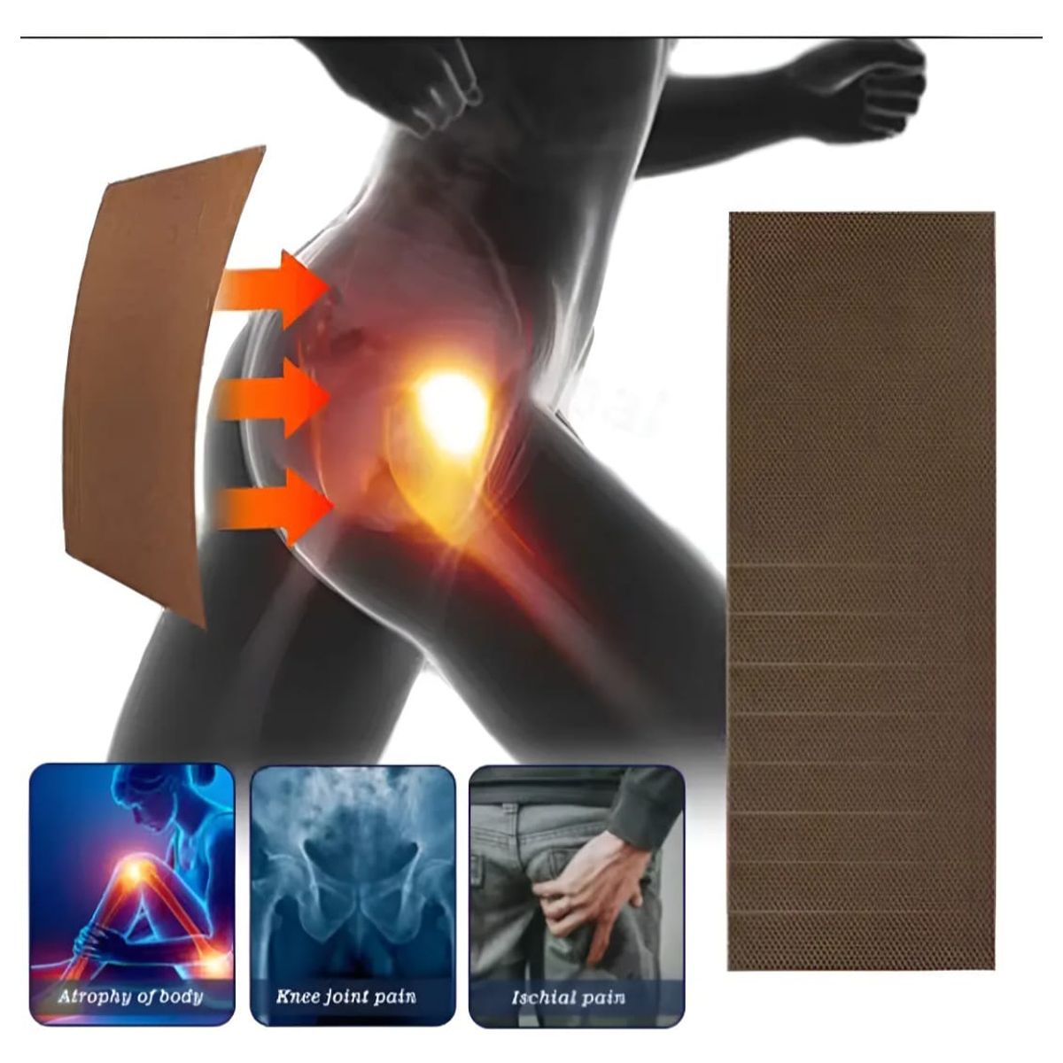 GENERICO - Parches de Alivio para Dolor de Ciática Terapia  Localizada 16 unidades